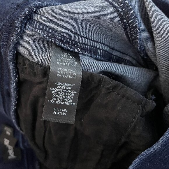 Betabrand Pull On Jeans Womens Size Medium Skinny Dark Wash - Picture 6 of 7